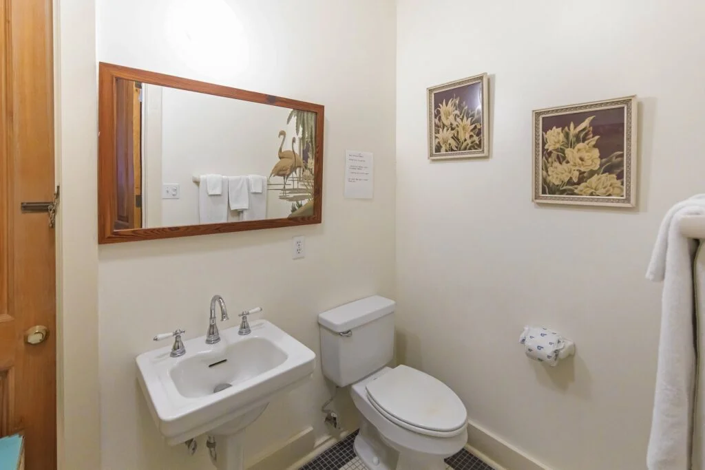 Turners bathroom is fairly cozy, but comes with everything you'd need. Soap, shampoo, makeup wipes